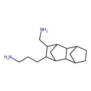 3-[5-(aminomethyl)-4-tetracyclo[6.2.1.13,6.02,7]dodecanyl]propan-1-amine structure
