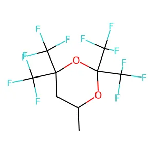 Compound C9H6F12O2 structure