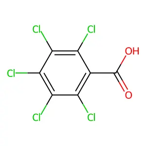 Pentachlorobenzoic acid structure