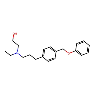ETHANOL, 2-(ETHYL(3-(p-(PHENOXYMETHYL)PHENYL)PROPYL)AMINO)- structure