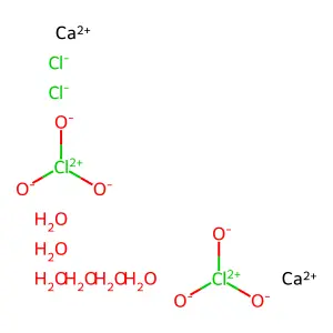 dicalciumdichloratedichloridehexahydrate structure