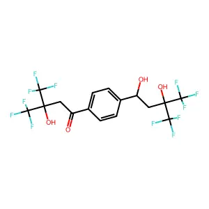 Compound C16H12F12O4 structure