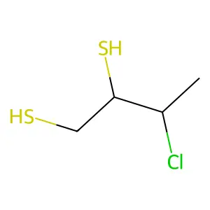 1,2-BUTANEDITHIOL, 3-CHLORO- structure