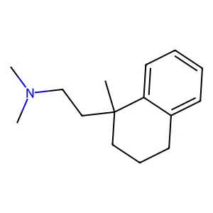 N,N-dimethyl-2-(1-methyl-3,4-dihydro-2H-naphthalen-1-yl)ethanamine structure