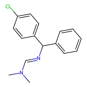 N'-(alpha-(4-Chlorophenyl)benzyl)-N,N-dimethylformamidine structure