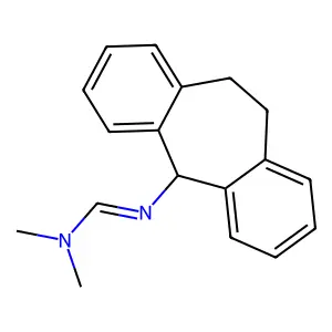 N'-(10,11-Dihydro-5H-dibenzo(a,d)-5-cycloheptenyl)-N,N-dimethylformamidine structure