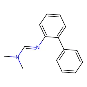 N,N-dimethyl-N'-(2-phenylphenyl)methanimidamide structure