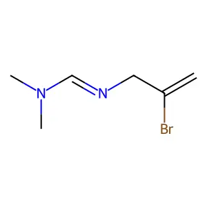 N'-(2-bromoprop-2-enyl)-N,N-dimethylmethanimidamide structure