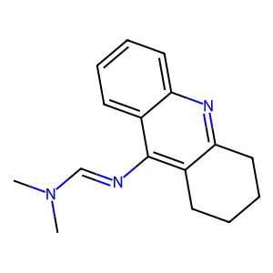 N,N-dimethyl-N'-(1,2,3,4-tetrahydroacridin-9-yl)methanimidamide structure