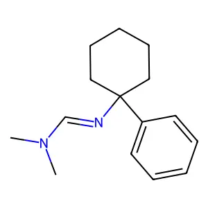 N,N-Dimethyl-N'-(1-phenylcyclohexyl)formamidine structure