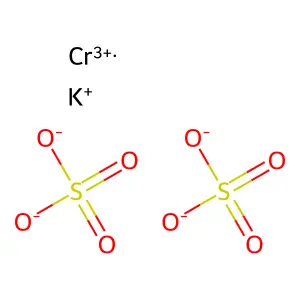 potassiumchromium(3+)disulfate structure