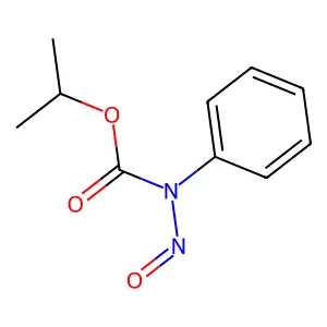 propan-2-yl N-nitroso-N-phenylcarbamate structure