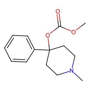 methyl (1-methyl-4-phenylpiperidin-4-yl) carbonate structure