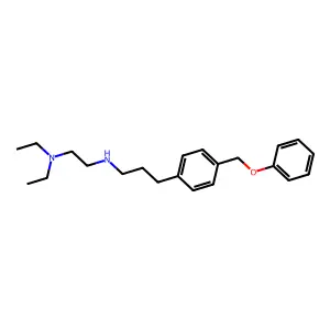 ETHYLENEDIAMINE, N,N-DIETHYL-N'-(3-(p-(PHENOXYMETHYL)PHENYL)PROPYL)- structure