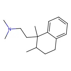 2-(1,2-dimethyl-3,4-dihydro-2H-naphthalen-1-yl)-N,N-dimethylethanamine structure