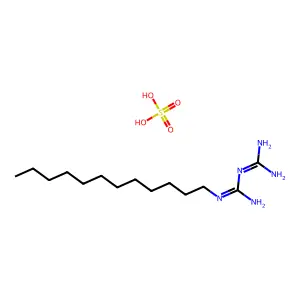 BIGUANIDE, 1-DODECYL-, HEMISULFATE, HYDRATE structure