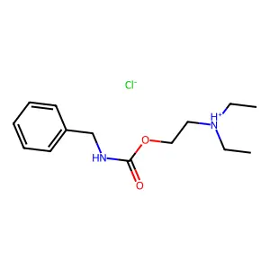 2-(benzylcarbamoyloxy)ethyl-diethylazanium chloride structure