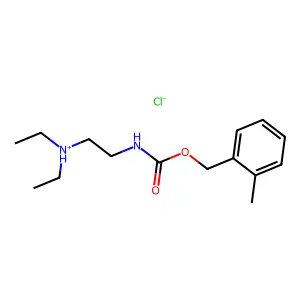 o-Methylbenzyl N-(2-(diethylamino)ethyl)carbamate hydrochloride structure