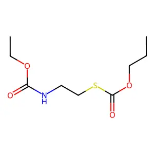 propyl 2-(ethoxycarbonylamino)ethylsulfanylformate structure