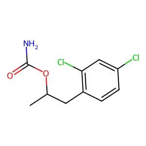 1-(2,4-dichlorophenyl)propan-2-yl carbamate structure