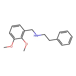 (2,3-Dimethoxy-benzyl)-phenethyl-amine structure