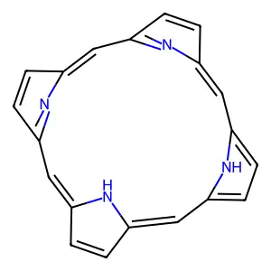 Porphine structure
