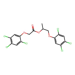 1-(2,4,5-trichlorophenoxy)propan-2-yl 2-(2,4,5-trichlorophenoxy)acetate structure