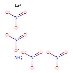 Lanthanum ammonium nitrate structure