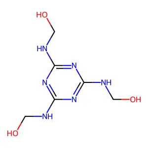 Trimethylolmelamine structure