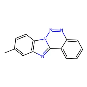 10-methylbenzimidazolo[1,2-c][1,2,3]benzotriazine structure
