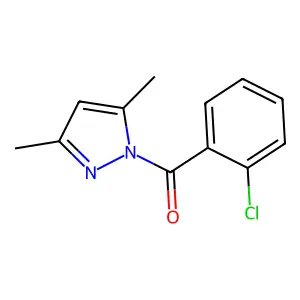 1-(2-chlorobenzoyl)-3,5-dimethyl-1H-pyrazole structure