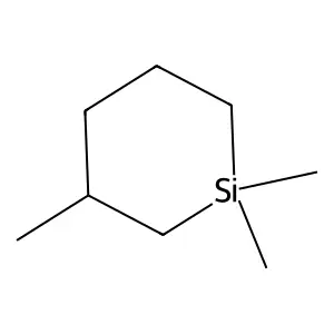 1,1,3-trimethylsilinane structure