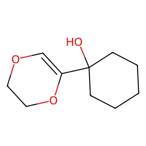 1-(2,3-dihydro-1,4-dioxin-5-yl)cyclohexan-1-ol structure