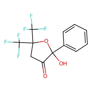Compound C12H8F6O3 structure