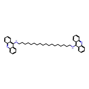 1,18-OCTADECANEDIAMINE, N,N'-BIS(9-ACRIDINYL)- structure