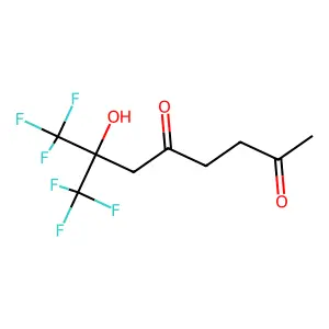 Compound C9H10F6O3 structure