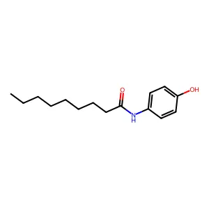 n-(4-hydroxyphenyl)nonanamide structure