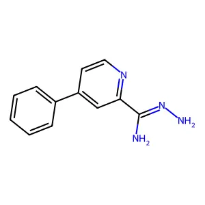 N'-amino-4-phenylpyridine-2-carboximidamide structure