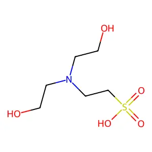 Ethanesulfonic acid, 2-[bis(2-hydroxyethyl)amino]- structure
