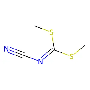 bis(methylsulfanyl)methylidenecyanamide structure