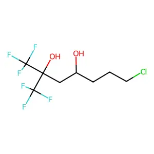 Compound C8H11ClF6O2 structure