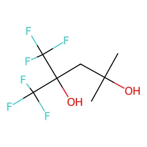 1,1,1-trifluoro-4-methyl-2-(trifluoromethyl)pentane-2,4-diol structure