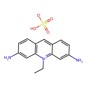 ACRIDINIUM, 3,6-DIAMINO-10-ETHYL-, SULFATE structure