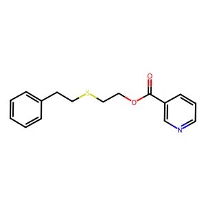 2-(Phenethylthio)ethyl nicotinate structure
