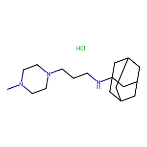 Piperazine, 1-(3-(1-adamantylamino)propyl)-4-methyl-, hydrochloride structure