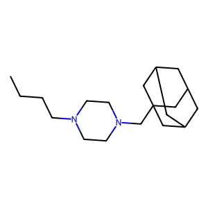 Piperazine, 4-(1-adamantylmethyl)-1-butyl- structure