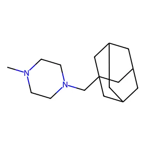 Piperazine, 4-(1-adamantylmethyl)-1-methyl- structure