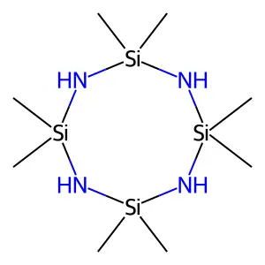 Octamethylcyclotetrasilazane structure