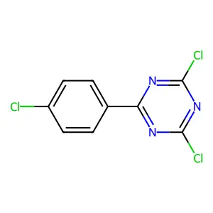 Compound C9H4Cl3N3 structure