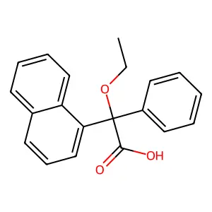 ethoxy(naphthalen-1-yl)phenylacetic acid structure